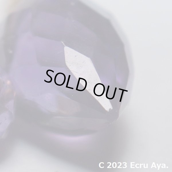 画像6: *氷解*宝石質アメジストのフラワーバドのネックレス (6)