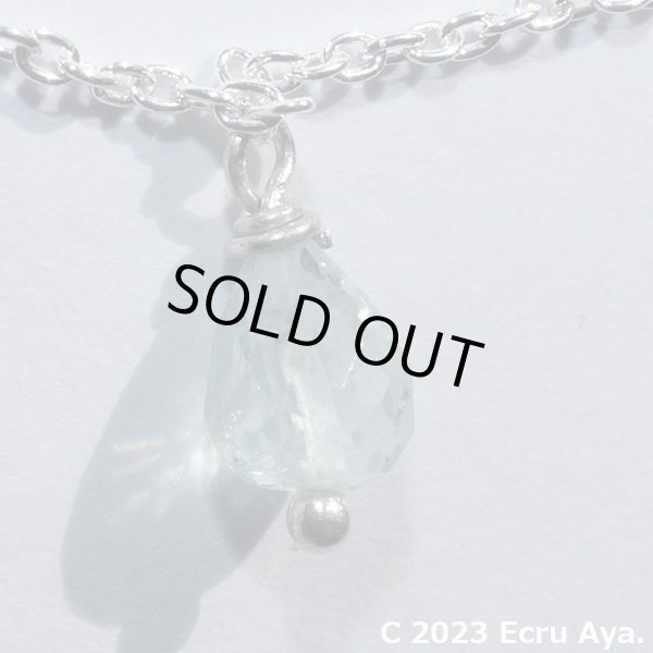 画像3: *引鶴*宝石質アクアマリンのブレスレット (3)